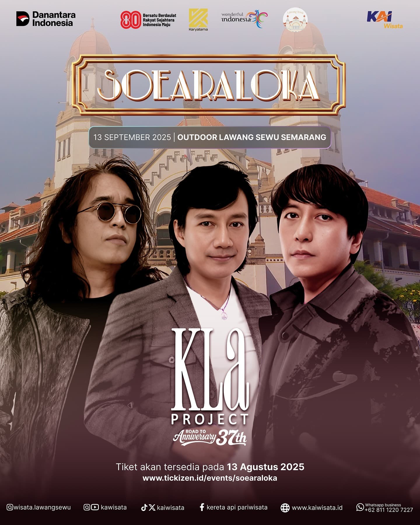 BIKIN MELELEH! KLa Project Bakal Konser di Lawang Sewu, Catat Tanggalnya Biar Gak Kehabisan Tiket!