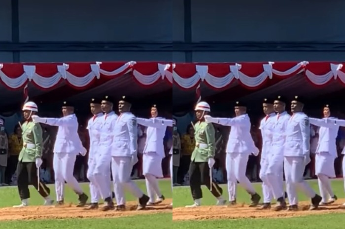 Bikin Merinding! Paskibraka Papua Barat Daya Ini Hampir Pingsan Saat Bertugas, Aksi Heroiknya Panen Pujian Warganet!