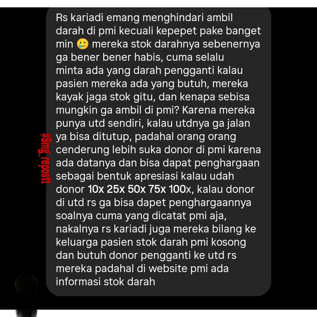 Pasien Butuh Darah, RSUP dr Kariadi Klaim Stok Darah Habis dan Menolak Ambil Darah di PMI, Kenapa?