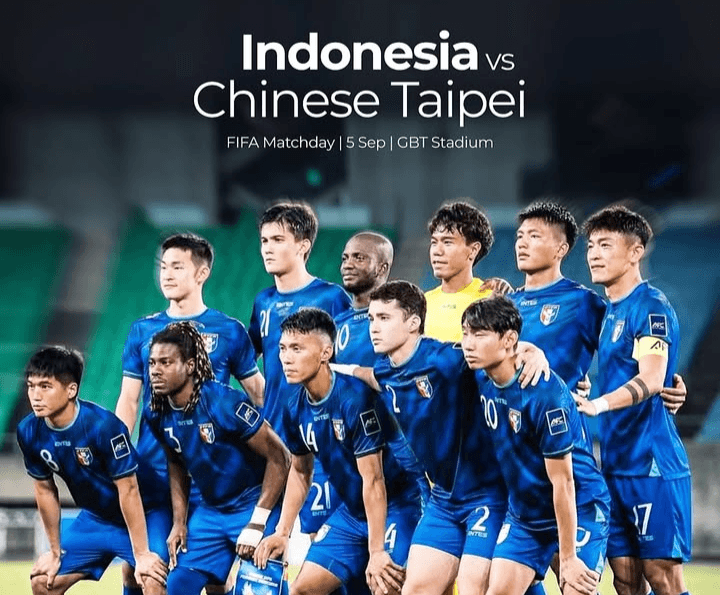 RESMI! China Taipei Gantikan Kuwait di Ajang FIFA Match Day September 2025