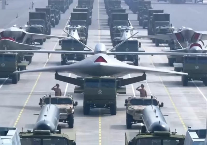 Dunia Bergidik! China Pamerkan Robot Serigala dan Drone Siluman di Parade Militer, Bikin AS Ketar-Ketir!