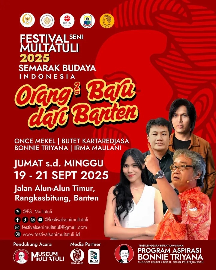 Gagal Ditunda! Festival Seni Multatuli 2025 Resmi Jadwal Ulang, Butet hingga Once Mekel Siap Mengguncang Banten!
