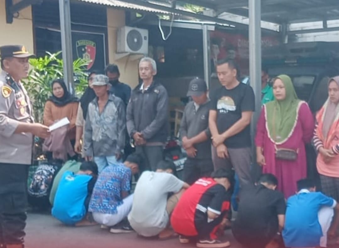 Hendak Tawuran Antar Geng, 12 Remaja di Sukolilo Pati Diamankan Polisi