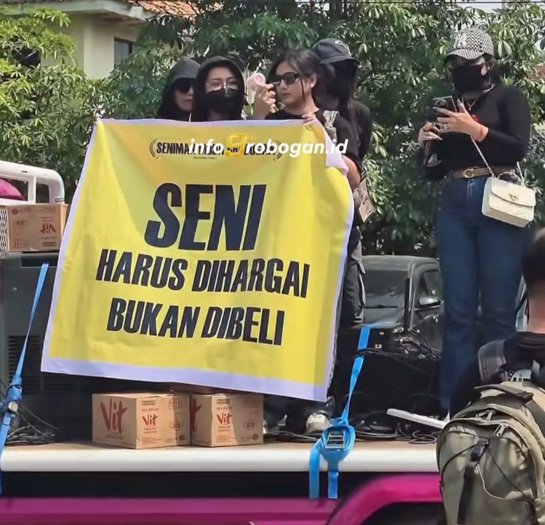 Aksi Damai Musisi dan Pelaku Seni di Grobogan, Minta Pelaku Pemukulan Dihukum