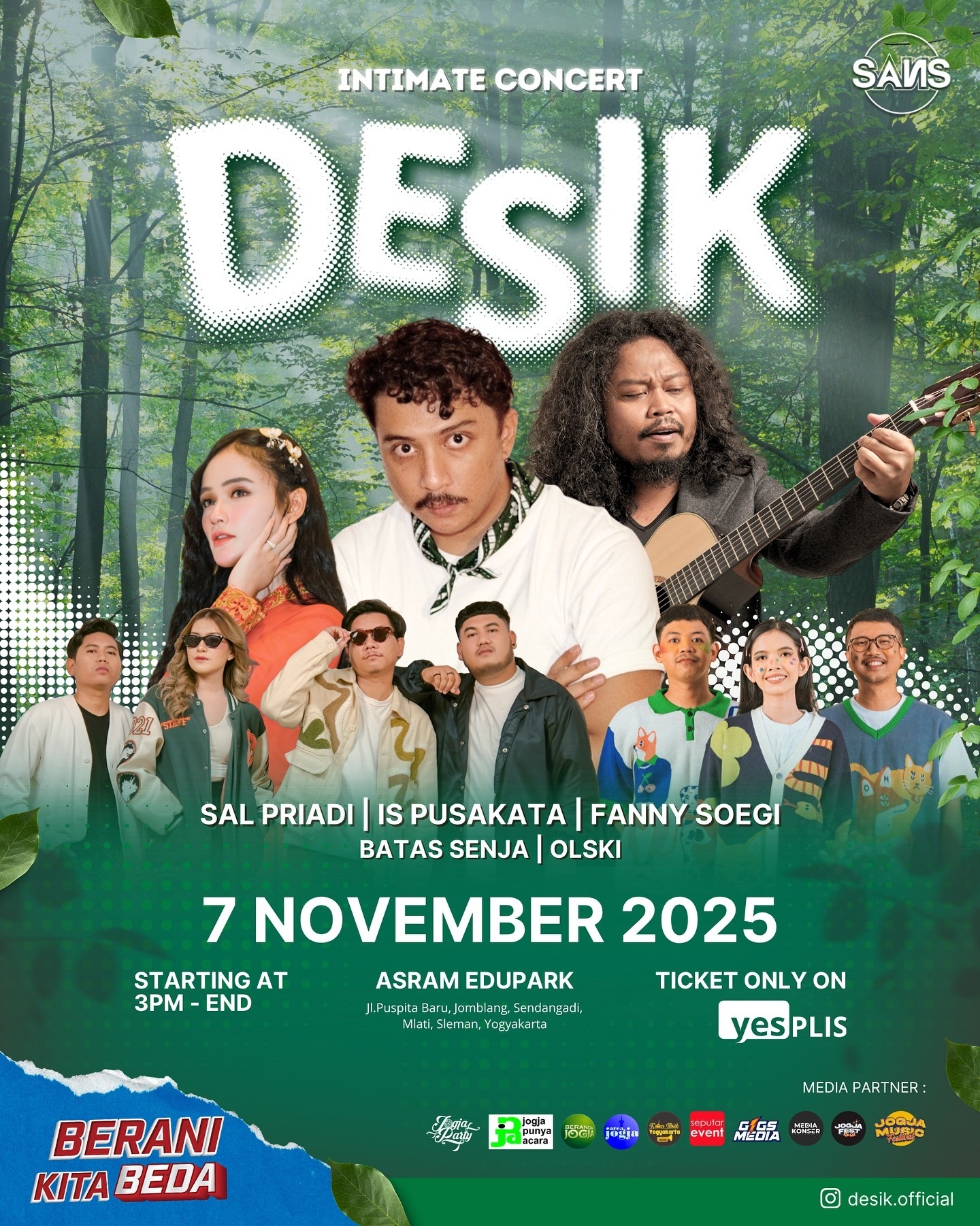 MELEPAS PENAT! Desik Intimate Concert Ajak Yura Yunita & Sal Priadi Duduk, Mendengar, Merasakan Musik di Tengah Alam Yogyakarta