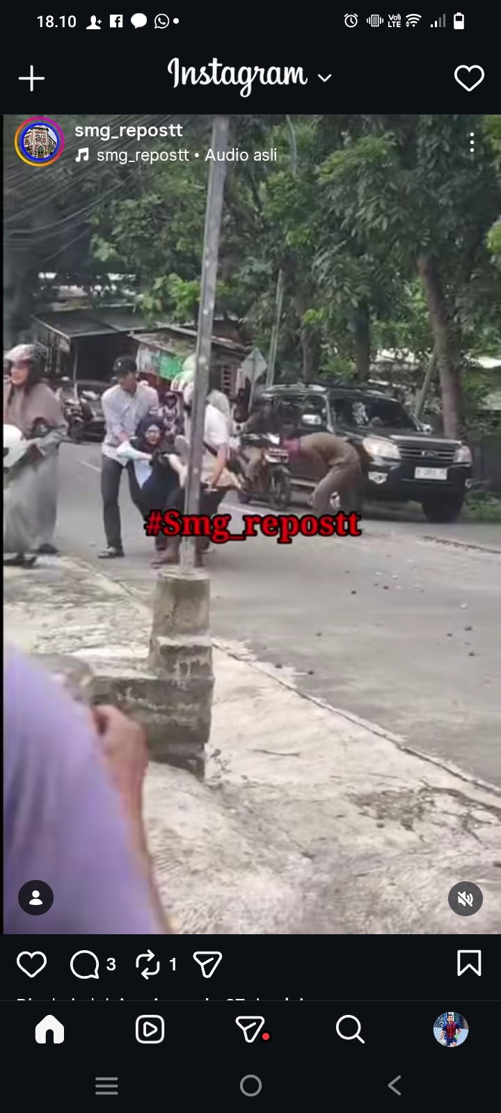 Kecelakaan di Jalan Unnes–Sampangan Diduga Akibat Jalan Licin Tumpahan Material Proyek