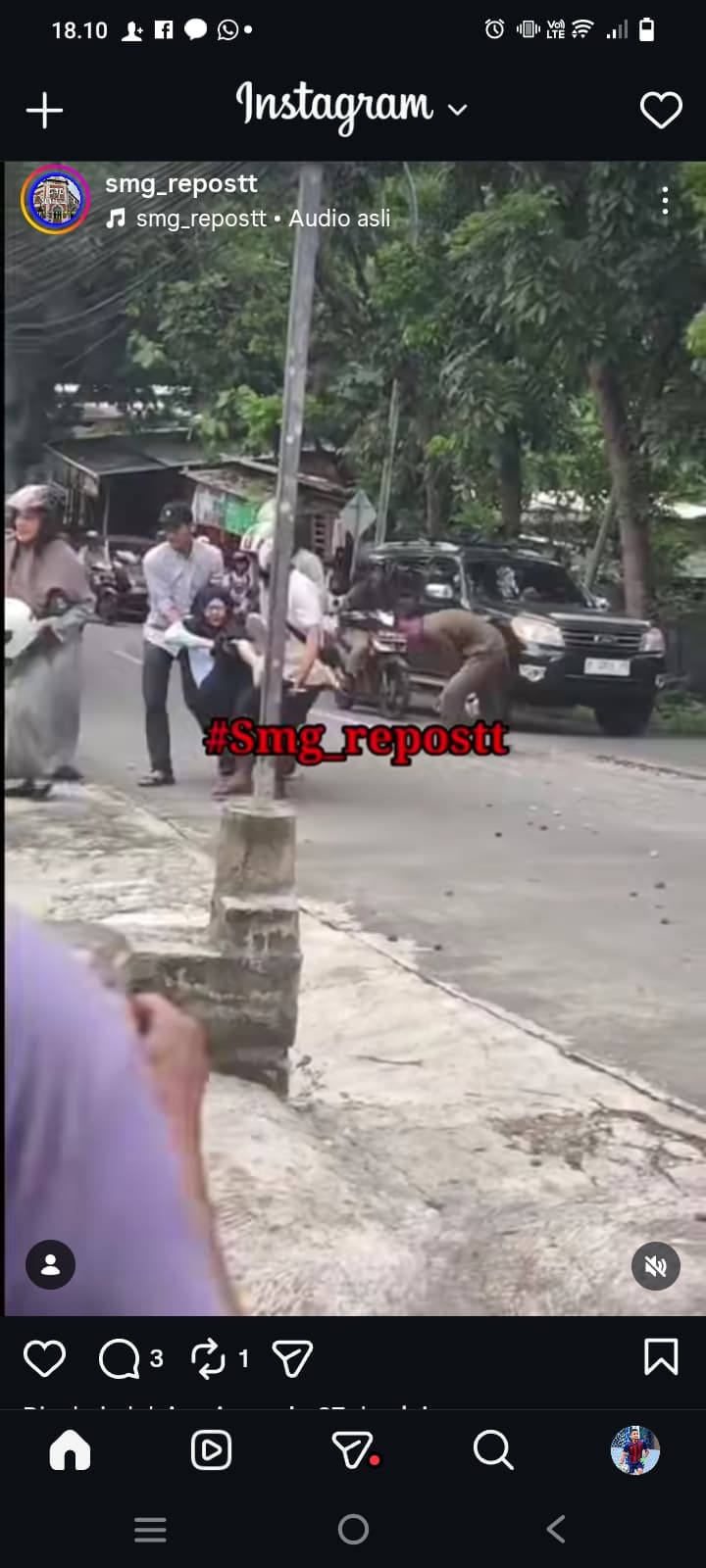 Kecelakaan di Jalan Unnes–Sampangan Diduga Akibat Jalan Licin Tumpahan Material Proyek